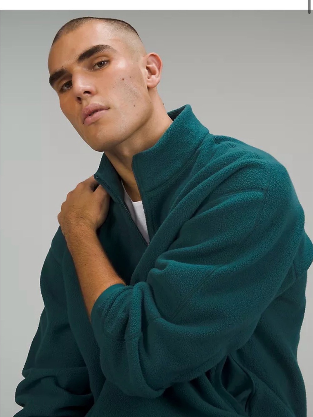 Lululemon Oversized-Fit Fleece Half Zip
Colour Green Jasper